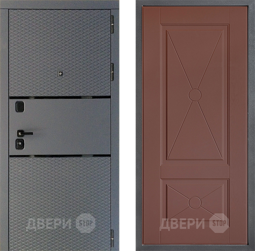 Входная металлическая Дверь Дверной континент Диамант Дизайн ФЛ-617 Ясень шоколадный в Люберцах