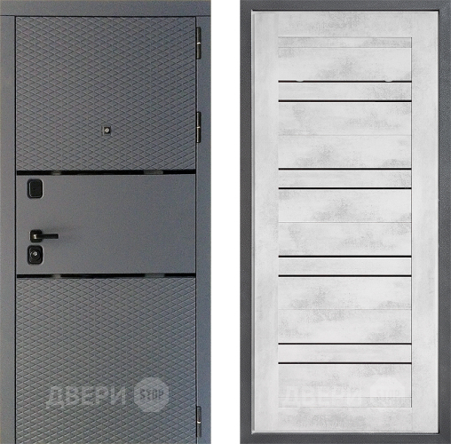 Входная металлическая Дверь Дверной континент Диамант Дизайн ФЛ-49 Бетон снежный в Люберцах