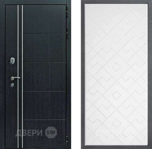 Входная металлическая Дверь Дверной континент Теплолюкс Дизайн ФЛ-Тиффани Белый софт в Люберцах