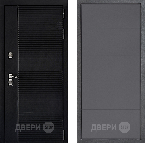 Входная металлическая Дверь Дверной континент ДК-1 ФЛ-649 Графит софт в Люберцах