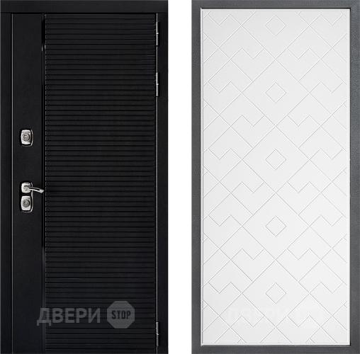 Входная металлическая Дверь Дверной континент ДК-1 ФЛ-Тиффани Белый софт в Люберцах