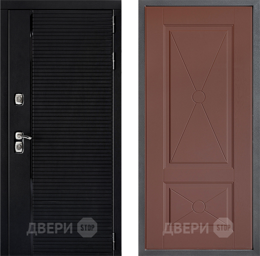 Дверь Дверной континент ДК-1 ФЛ-617 Ясень шоколадный в Люберцах