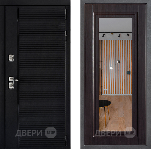 Дверь Дверной континент ДК-1 ФЛЗ Зеркало Венге в Люберцах