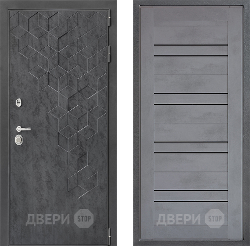 Дверь Дверной континент ДК-3/713 ФЛ-49 Бетон серый в Люберцах