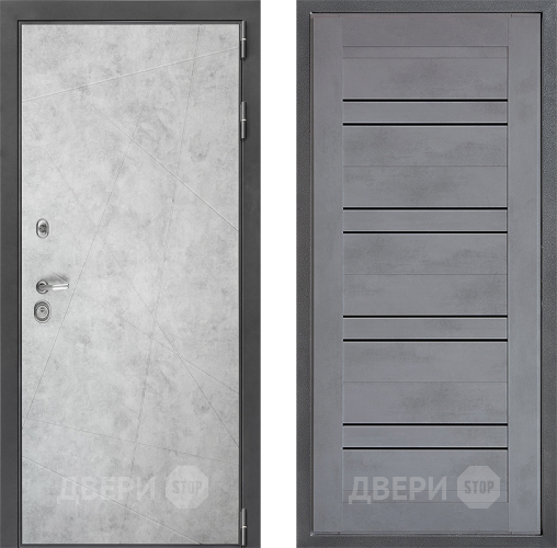 Дверь Дверной континент ДК-3/743 ФЛ-49 Бетон серый в Люберцах
