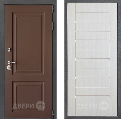 Входная металлическая Дверь Дверной континент ДК-3/729 ФЛ-70 Лиственница белая в Люберцах