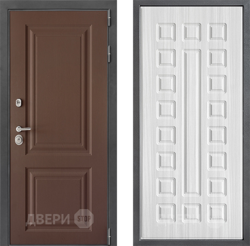 Входная металлическая Дверь Дверной континент ДК-3/729 ФЛ-183 Сандал белый в Люберцах
