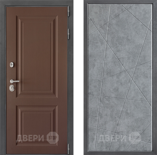 Дверь Дверной континент ДК-3/729 ФЛ-655 Бетон серый в Люберцах