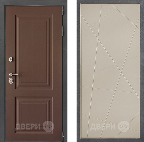 Входная металлическая Дверь Дверной континент ДК-3/729 ФЛ-655 Капучино в Люберцах
