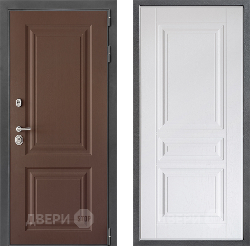 Входная металлическая Дверь Дверной континент ДК-3/729 ФЛ-243 Альберо Браш серебро в Люберцах