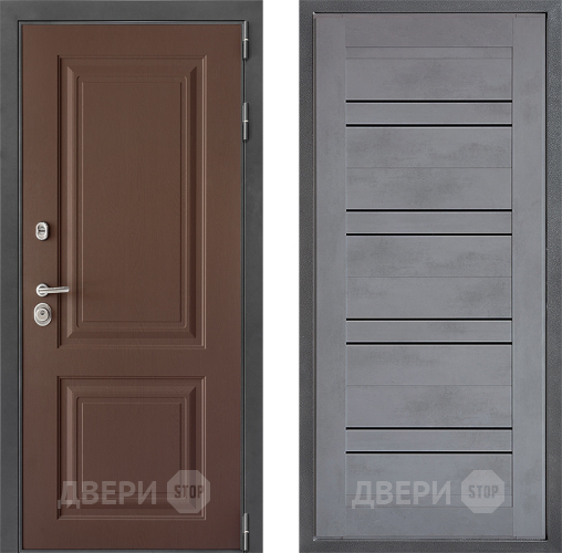 Входная металлическая Дверь Дверной континент ДК-3/729 ФЛ-49 Бетон серый в Люберцах