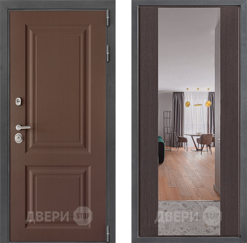 Дверь Дверной континент ДК-3/729 ФЛЗ-1 Зеркало Венге в Люберцах