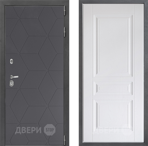 Дверь Дверной континент ДК-3/744 ФЛ-243 Альберо Браш серебро в Люберцах