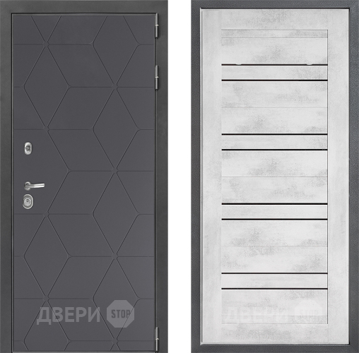 Дверь Дверной континент ДК-3/744 ФЛ-49 Бетон снежный в Люберцах