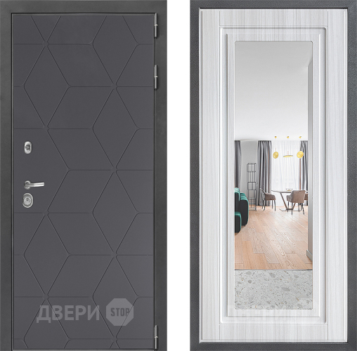Дверь Дверной континент ДК-3/744 ФЛЗ Зеркало Сандал белый в Люберцах