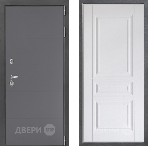 Дверь Дверной континент ДК-3/649 ФЛ-243 Альберо Браш серебро в Люберцах