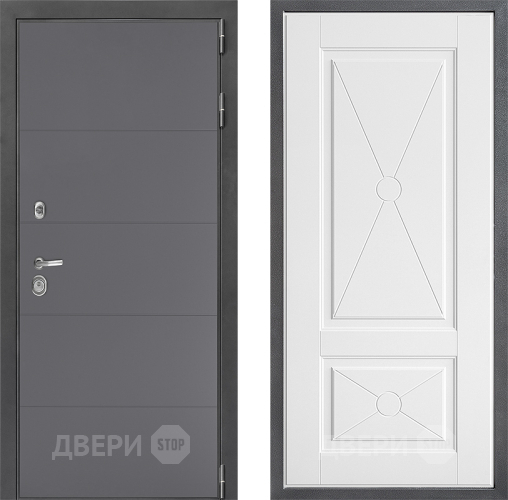Входная металлическая Дверь Дверной континент ДК-3/649 ФЛ-617 Софт милк в Люберцах