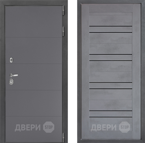 Дверь Дверной континент ДК-3/649 ФЛ-49 Бетон серый в Люберцах