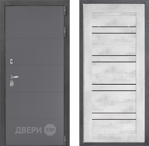 Входная металлическая Дверь Дверной континент ДК-3/649 ФЛ-49 Бетон снежный в Люберцах