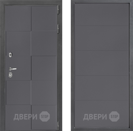 Входная металлическая Дверь Дверной континент ДК-3/606 ФЛ-649 Графит софт в Люберцах