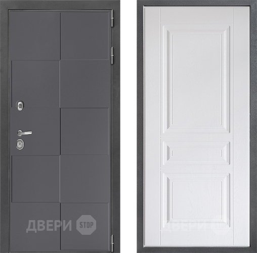 Дверь Дверной континент ДК-3/606 ФЛ-243 Альберо Браш серебро в Люберцах