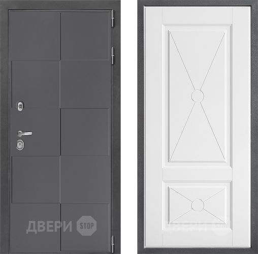 Входная металлическая Дверь Дверной континент ДК-3/606 ФЛ-617 Софт милк в Люберцах