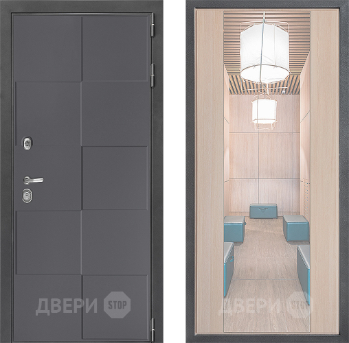 Дверь Дверной континент ДК-3/606 ФЛЗ-1 Зеркало Капучино в Люберцах