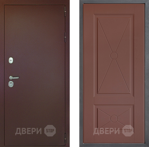 Дверь Дверной континент Рубикон Медь Дизайн ФЛ-617 Ясень шоколадный в Люберцах