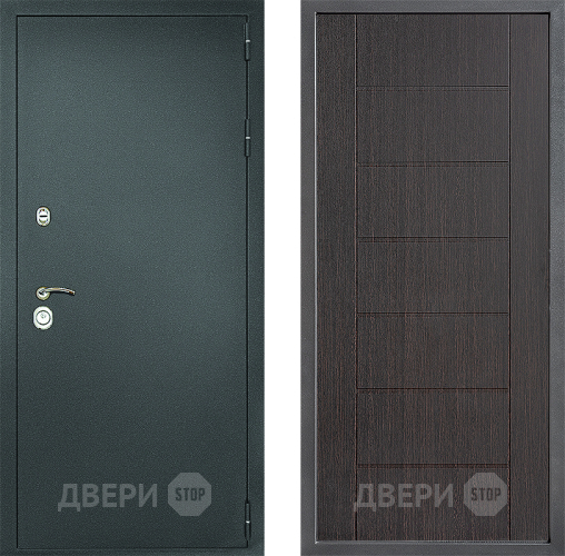 Дверь Дверной континент Рубикон Серебро Дизайн ФЛ-Лайн Венге в Люберцах