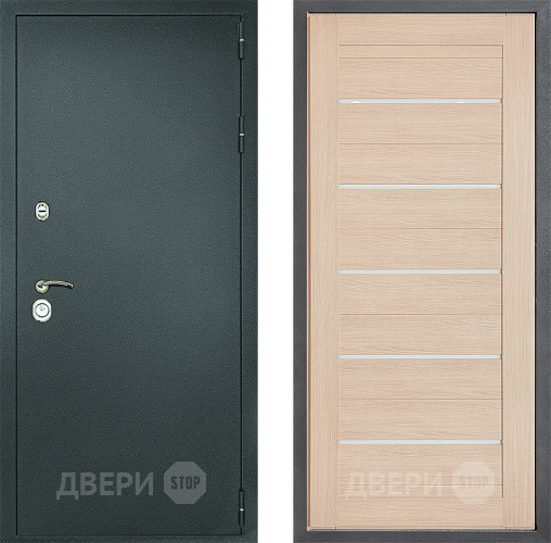 Входная металлическая Дверь Дверной континент Рубикон Серебро Дизайн ФЛ-46 Капучино в Люберцах
