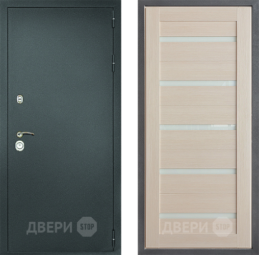 Дверь Дверной континент Рубикон Серебро Дизайн ФЛ-47 Капучино в Люберцах