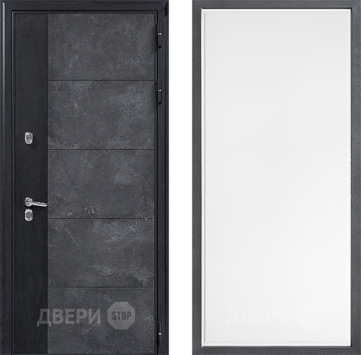 Входная металлическая Дверь Дверной континент ДК-15 Бетон ТЕРМО ФЛ-649 Белый софт в Люберцах