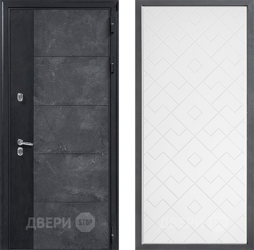 Дверь Дверной континент ДК-15 Бетон ТЕРМО ФЛ-Тиффани Белый софт в Люберцах