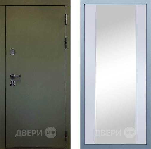 Входная металлическая Дверь Дива МД-61 Д-15 Зеркало Белый в Люберцах