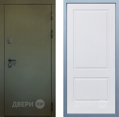 Входная металлическая Дверь Дива МД-61 Д-7 Белый в Люберцах