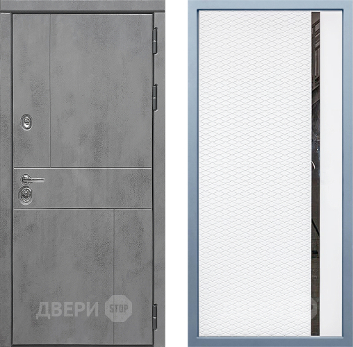 Входная металлическая Дверь Дива МД-48 МХ-47 Белый матовый в Люберцах