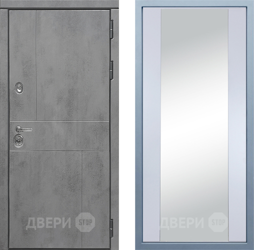 Входная металлическая Дверь Дива МД-48 Д-15 Зеркало Белый в Люберцах