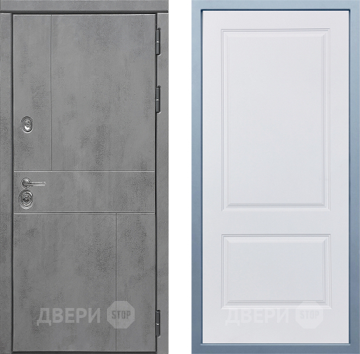Входная металлическая Дверь Дива МД-48 Д-7 Белый в Люберцах