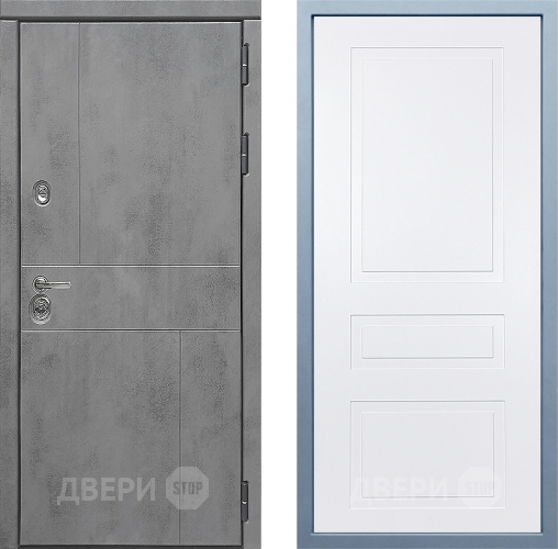 Входная металлическая Дверь Дива МД-48 Н-13 Белый в Люберцах