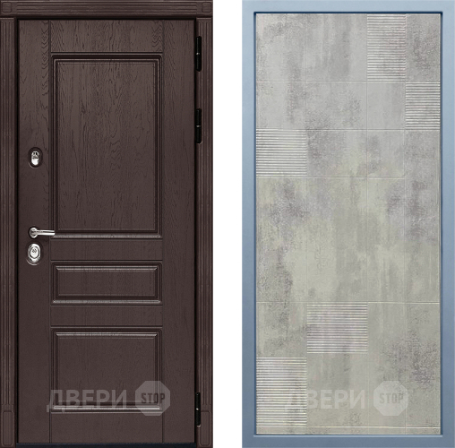 Входная металлическая Дверь Дива МД-90 Д-4 Бетон темный в Люберцах