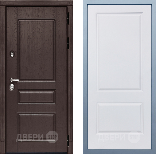 Входная металлическая Дверь Дива МД-90 Д-7 Белый в Люберцах