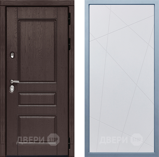 Входная металлическая Дверь Дива МД-90 Д-11 Белый в Люберцах