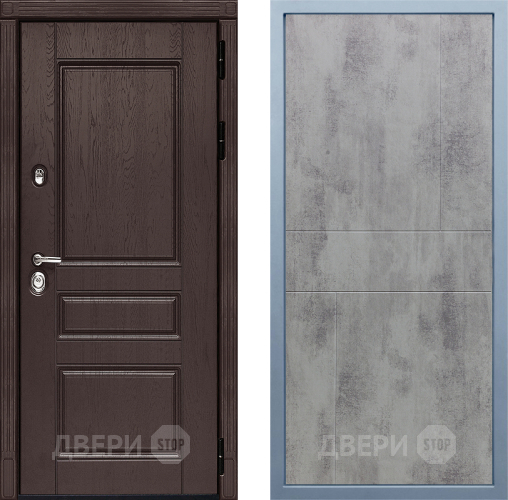 Входная металлическая Дверь Дива МД-90 М-1 Бетон темный в Люберцах