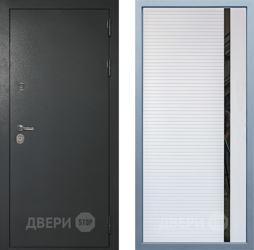 Входная металлическая Дверь Дива МД-40 Титан МХ-45 Белый матовый в Люберцах