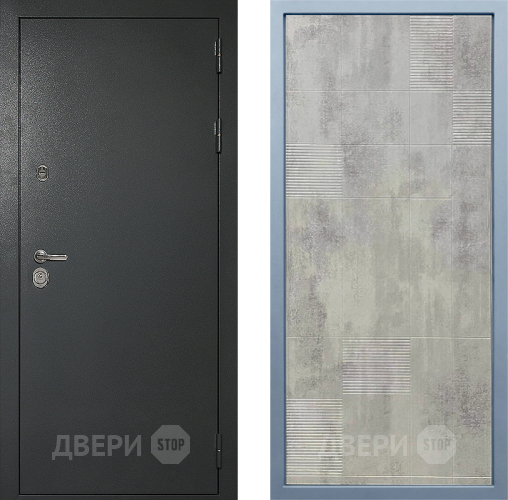 Входная металлическая Дверь Дива МД-40 Титан Д-4 Бетон темный в Люберцах