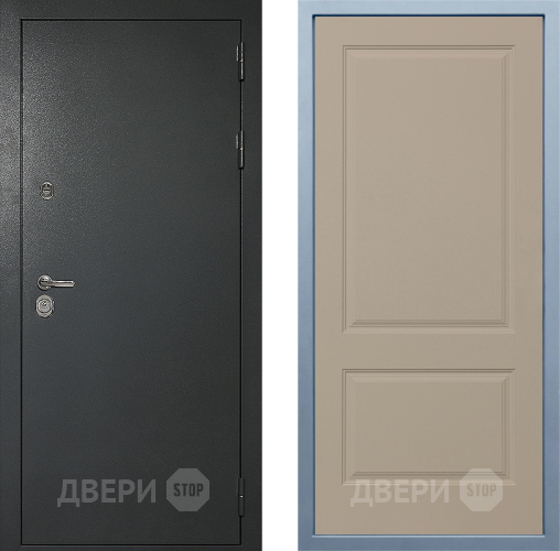 Входная металлическая Дверь Дива МД-40 Титан Д-7 Шампань в Люберцах