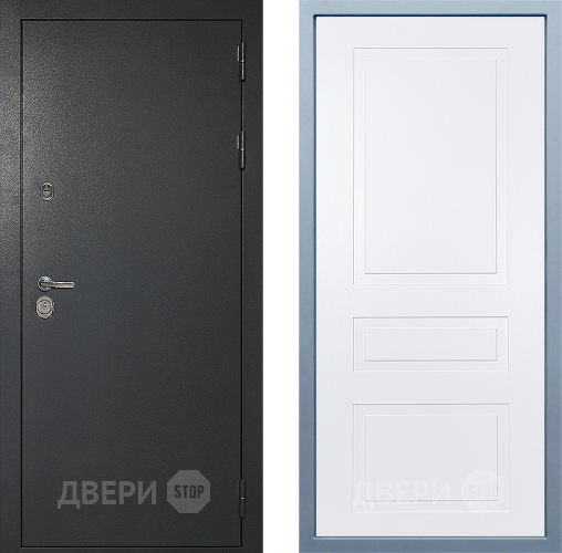 Входная металлическая Дверь Дива МД-40 Титан Н-13 Белый в Люберцах