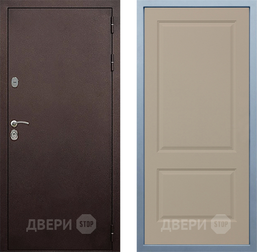 Входная металлическая Дверь Дива МД-40 Медь Д-7 Шампань в Люберцах