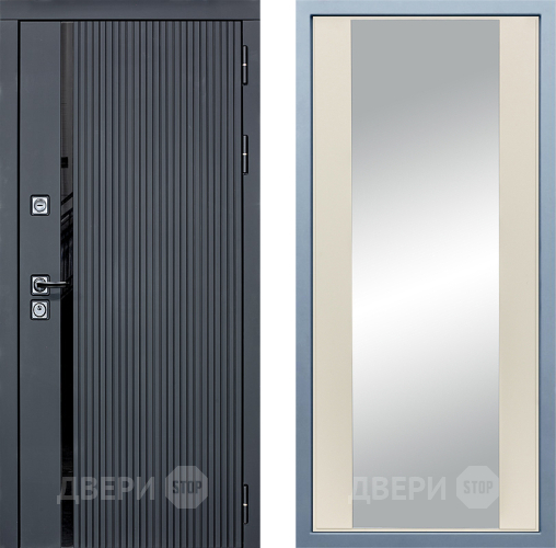 Входная металлическая Дверь Дива МХ-46 STR Д-15 Зеркало Шампань в Люберцах