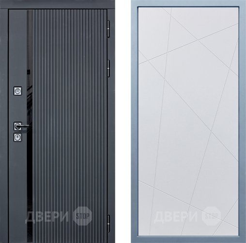 Входная металлическая Дверь Дива МХ-46 STR Д-11 Белый в Люберцах